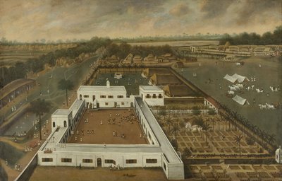 Dutch Plantation in Bengal, probably the VOC Lodge Kazimbazar, 1665 by Hendrik van Schuylenburgh